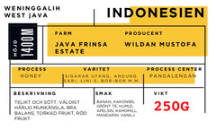Java Frinsa Estate (Honey), Indonesia